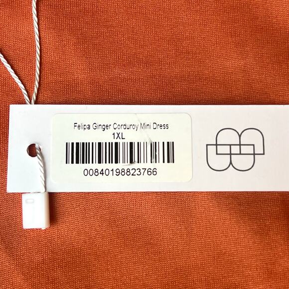 NWT Baltic Born Felipa Ginger Corduroy Puff Sleeve Mini Dress Size 1XL - Picture 4 of 10